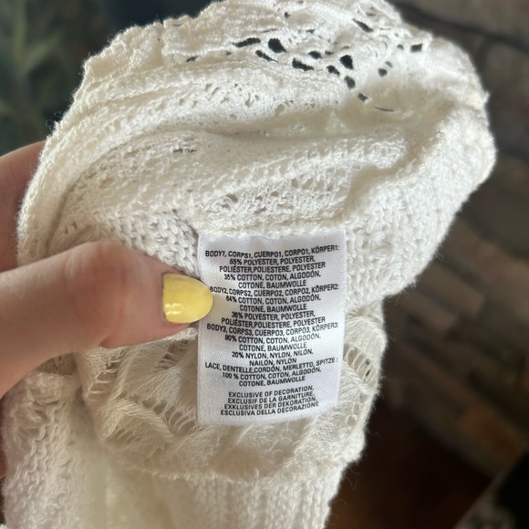 Anthropologie Meadow Rue Crocheted Beachy Tank Top - Picture 7 of 7